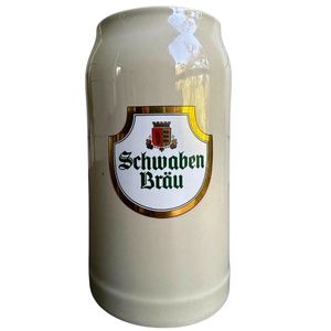 "Rare" Schwaben Brau Stoneware High Gloss 1 Liter SAHM Stein Mug